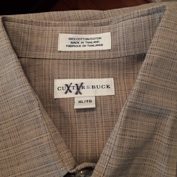Cutter & Buck Khaki Weave Shirt - Size XL - Picture 5 of 9